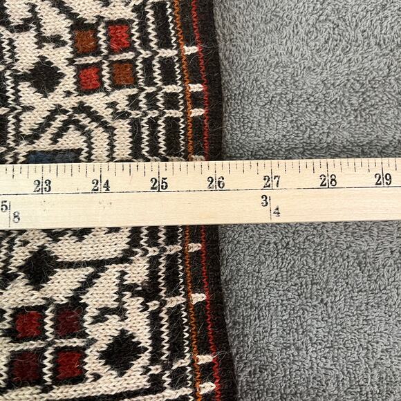 Intiwara Alpaca Cardigan Sweater Womens Size Large Aztec Preppy Old Money Class - Picture 8 of 10